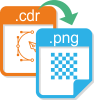 Convert CDR to PNG