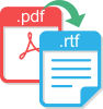 Convert PDF to RTF